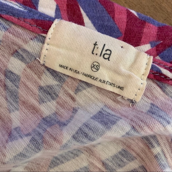 Anthropologie T. La Flutter Sleeve Zebra Tee - Picture 4 of 6